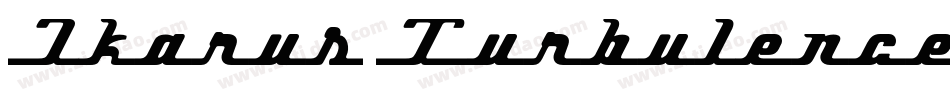 Ikarus Turbulence字体转换